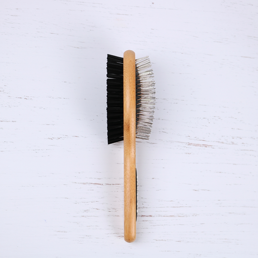 Natural Bamboo Two Sided Pet Brush